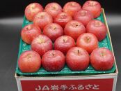 奥州市産りんご   赤い誘惑「サンふじ」 中玉 約5kg　16－18玉 JA岩手ふるさと