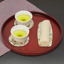 友禅和紙おしぼりトレー&nbsp;5枚セット&nbsp;桜扇&nbsp;金流水&nbsp;タツクラフト&nbsp;【Tk28】