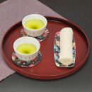 友禅和紙おしぼりトレー&nbsp;5枚セット&nbsp;桜&nbsp;牡丹紋&nbsp;タツクラフト&nbsp;【Tk29】