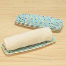 友禅和紙おしぼりトレー&nbsp;5枚セット&nbsp;桜&nbsp;金平糖&nbsp;水色&nbsp;タツクラフト&nbsp;【Tk31】