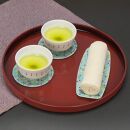 友禅和紙おしぼりトレー&nbsp;5枚セット&nbsp;桜&nbsp;金平糖&nbsp;水色&nbsp;タツクラフト&nbsp;【Tk31】