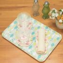 友禅和紙おしぼりトレー&nbsp;5枚セット&nbsp;スプリングリーフ&nbsp;ピンク&nbsp;タツクラフト&nbsp;【Tk38】