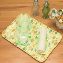 友禅和紙おしぼりトレー&nbsp;5枚セット&nbsp;サマーリーフ&nbsp;グリーン&nbsp;タツクラフト&nbsp;【Tk39】