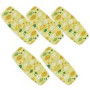 友禅和紙おしぼりトレー&nbsp;5枚セット&nbsp;オータムリーフ&nbsp;イエロー&nbsp;タツクラフト&nbsp;【Tk40】