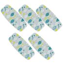 友禅和紙おしぼりトレー&nbsp;5枚セット&nbsp;ウインターリーフ&nbsp;グレー&nbsp;タツクラフト&nbsp;【Tk41】