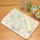 友禅和紙おしぼりトレー&nbsp;5枚セット&nbsp;ウインターリーフ&nbsp;グレー&nbsp;タツクラフト&nbsp;【Tk41】