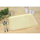 【イエロー×グリーン2枚組】ST&nbsp;ランチョン&nbsp;トレー&nbsp;L&nbsp;39cm&nbsp;ミルキー&nbsp;チェック&nbsp;タツクラフト&nbsp;【Tk106】