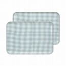 【ブルー2枚組】ST&nbsp;ランチョン&nbsp;トレー&nbsp;L&nbsp;39cm&nbsp;チェック&nbsp;タツクラフト&nbsp;【Tk108】
