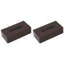 ティッシュBOX&nbsp;カラー&nbsp;ブラウン&nbsp;2個組&nbsp;タツクラフト&nbsp;【Tk125】