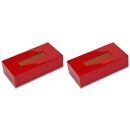 ティッシュBOX&nbsp;カラー&nbsp;レッド&nbsp;2個組&nbsp;タツクラフト&nbsp;【Tk132】