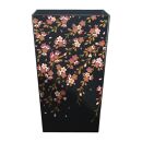 蒔絵調&nbsp;ダストボックス&nbsp;M角&nbsp;6.7L&nbsp;桜ブラック&nbsp;タツクラフト&nbsp;【Tk139】