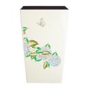 蒔絵調&nbsp;ダストボックス&nbsp;M角&nbsp;6.7L&nbsp;紫陽花ホワイト&nbsp;タツクラフト&nbsp;【Tk142】