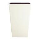 蒔絵調&nbsp;ダストボックス&nbsp;M角&nbsp;6.7L&nbsp;紫陽花ホワイト&nbsp;タツクラフト&nbsp;【Tk142】