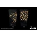 蒔絵調&nbsp;ダストボックス&nbsp;L角&nbsp;9.5L&nbsp;桜ブラック&nbsp;タツクラフト&nbsp;【Tk143】