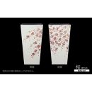 蒔絵調&nbsp;ダストボックス&nbsp;L角&nbsp;9.5L&nbsp;桜ホワイト&nbsp;タツクラフト&nbsp;【Tk148】