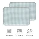 【ブルー&nbsp;2枚組】SR&nbsp;トレー&nbsp;L&nbsp;39cm&nbsp;チェック&nbsp;タツクラフト&nbsp;【Tk219】