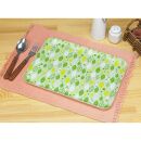 友禅染和紙トレー&nbsp;M&nbsp;33cm&nbsp;2枚セット&nbsp;サマー&nbsp;リーフ&nbsp;グリーン&nbsp;タツクラフト&nbsp;【Tk270】