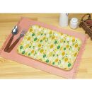 友禅染和紙トレー&nbsp;M&nbsp;33cm&nbsp;2枚セット&nbsp;オータムリーフ&nbsp;イエロー&nbsp;タツクラフト&nbsp;【Tk274】