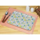 友禅染和紙トレー&nbsp;M&nbsp;33cm&nbsp;２枚セット&nbsp;ウインターリーフ&nbsp;グレー&nbsp;タツクラフト&nbsp;【Tk287】