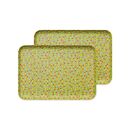 タツクラフト&nbsp;友禅和紙トレー&nbsp;M&nbsp;33cm&nbsp;2枚セット&nbsp;桜&nbsp;金平糖&nbsp;緑&nbsp;【Tk311】