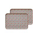 タツクラフト&nbsp;友禅和紙トレー&nbsp;M&nbsp;33cm&nbsp;2枚セット&nbsp;花入り格子&nbsp;【Tk314】