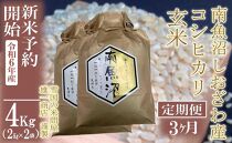 【新米予約・令和6年産】定期便3ヶ月：●玄米●4Kg 生産者限定 南魚沼しおざわ産コシヒカリ