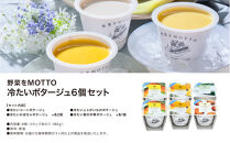 【夏季限定】&nbsp;野菜をMOTTO&nbsp;冷たいスープ&nbsp;6個&nbsp;セット&nbsp;ポタージュ&nbsp;レトルト&nbsp;インスタント&nbsp;国産&nbsp;野菜&nbsp;ダイエット&nbsp;ベジMOTTOスープ&nbsp;時短&nbsp;手軽◆