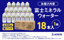 富士ミネラルウォーター&nbsp;330ml&nbsp;紙パック&nbsp;18本入