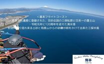 【飛亭】モーターパラグライダー タンデム フライト 体験 20分コース（1名様分）アクティビティー 絶景 静岡市