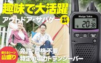 トランシーバー WED-NO-001 耳掛けイヤホン付き【ウェッジ株式会社】