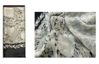 【京都丸紅】V&Aシルクオーガンジーショール（モノトーン）