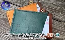 パスケース Bタイプ：斜め 緑