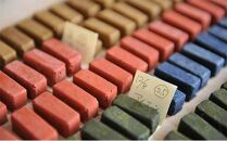 手作りクレヨン木箱20本