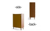 脚14cmお掃除楽々！チェスト&nbsp;北欧&nbsp;完成品&nbsp;大容量&nbsp;タンス&nbsp;5段&nbsp;幅80cm&nbsp;高さ120&nbsp;奥行18&nbsp;3色展開&nbsp;整理棚&nbsp;洋服&nbsp;タンス&nbsp;たんす&nbsp;日本製&nbsp;国産&nbsp;お掃除ロボット可&nbsp;クローゼット&nbsp;高品質&nbsp;引き出し&nbsp;衣装&nbsp;衣類&nbsp;洋服&nbsp;リビング&nbsp;アンティーク&nbsp;完成品&nbsp;おしゃれ&nbsp;木製&nbsp;収納&nbsp;脚付き&nbsp;衣替え&nbsp;家具&nbsp;インテリア&nbsp;大川&nbsp;大川家具&nbsp;80-5&nbsp;ガイア&nbsp;WN&nbsp;ウォールナット色