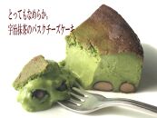 【プレジール・シュクレ】なめらか宇治抹茶のバスクチーズケーキ