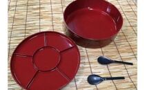 手巻き寿司セット（しゃもじ２本付）【紀州漆器】