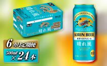 【6ヵ月定期便】キリン&nbsp;晴れ風&nbsp;500ml×24本　【定期便・&nbsp;お酒&nbsp;アルコール&nbsp;アルコール飲料&nbsp;晩酌&nbsp;家飲み&nbsp;宅飲み&nbsp;飲み会&nbsp;集まり&nbsp;バーベキュー&nbsp;BBQ&nbsp;イベント&nbsp;飲み物&nbsp;缶ビール&nbsp;】&nbsp;●