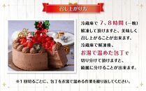 【先行予約】【2024年12月23日お届け】 クリスマスチョコケーキ 5号サイズ_04256  【 クリスマス ケーキ 菓子 お菓子 おかし スイーツ デザート 洋菓子 旭川 北海道 送料無料 おすすめ 人気 食品 】