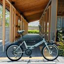 【中川商会 自転車Dプラス】＜マットブラック（K41T）＞折りたたみ自転車 20インチ FBFD206 FINEBIKE ロキシー 通勤通学街乗り自転車  シマノ製外装６段変速 丸石サイクル