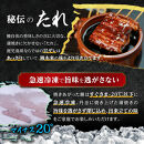 【訳あり】鹿児島県産長蒲焼　規格外品（4尾～8尾）　800ｇ