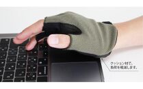 PCワーク向けグローブ Wearable Workspace Glove (サイズM×ライトグレー)