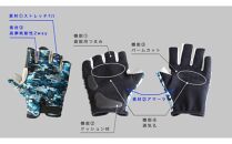 e-Spors Glove アケコンタイプ (サイズM×ブルー)