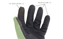 アウトドア×防災 Wearable Protector Glove (サイズM×ネイビー)