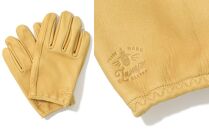 LAMP GLOVES -UTILITY GLOVE SHORTY-(カラー：キャメル／サイズ：S)【革手袋 レザー グローブ 鹿革 メンズ レディース Lamp gloves ランプグローブス ショート ドライビンググローブ バイカー ファッション 手袋 香川県 さぬき市】