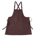 ショルダーワークエプロン（カラー：ブラウン）