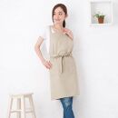 シンプルクロスミドル丈&nbsp;エプロン（カラー：ベージュ）