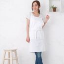 シンプルクロスミドル丈&nbsp;エプロン（カラー：ホワイト）