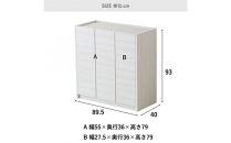 シューズボックス&nbsp;靴箱&nbsp;90&nbsp;ロータイプ&nbsp;ホワイト&nbsp;玄関収納&nbsp;下駄箱&nbsp;開き扉収納&nbsp;収納棚&nbsp;水洗い可能棚板&nbsp;耐水&nbsp;可動棚&nbsp;食器棚&nbsp;多目的収納&nbsp;大川家具&nbsp;おしゃれ