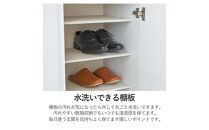 シューズボックス&nbsp;靴箱&nbsp;90&nbsp;ロータイプ&nbsp;ダークブラウン&nbsp;玄関収納&nbsp;下駄箱&nbsp;開き扉収納&nbsp;収納棚&nbsp;水洗い可能棚板&nbsp;耐水&nbsp;可動棚&nbsp;食器棚&nbsp;多目的収納&nbsp;大川家具&nbsp;おしゃれ