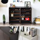 玄関収納&nbsp;多目的収納&nbsp;120&nbsp;ロータイプ&nbsp;ホワイト&nbsp;シューズボックス&nbsp;靴箱&nbsp;食器棚&nbsp;シンプル&nbsp;開き扉&nbsp;可動棚&nbsp;収納棚&nbsp;水洗い可能棚板&nbsp;耐水&nbsp;大川&nbsp;家具